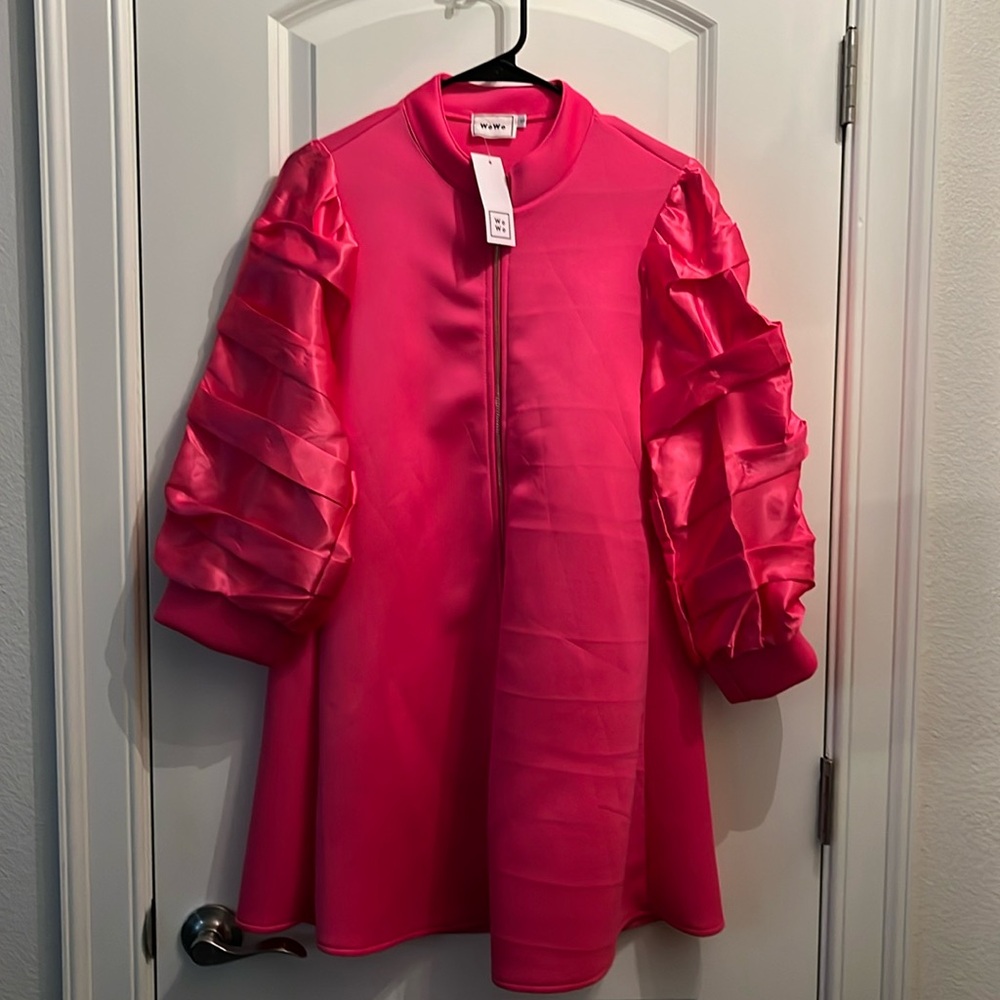 NWT WoWo Pink Dress, Size Small